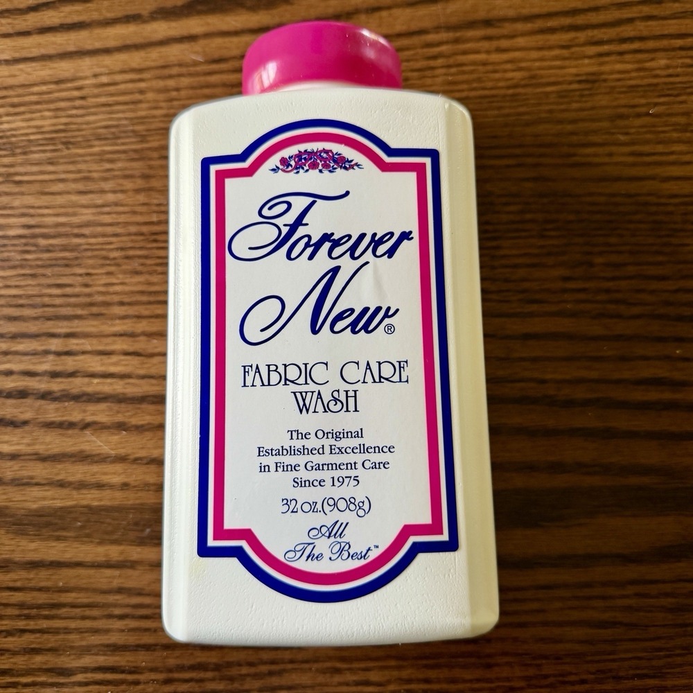 Forever New Fabric Care Wash 32oz-New Sealed-The Original White Cap-Large Bottle